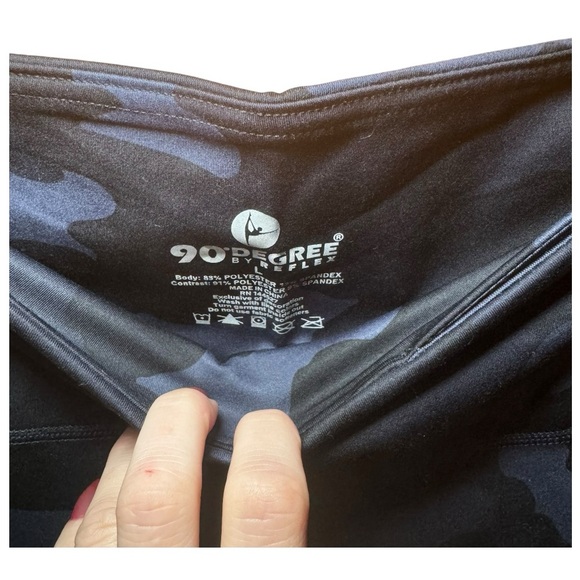 90 DEGREE BY REFLEX Camo Print Hi Rise Ankle Legging L NWT - Picture 7 of 9